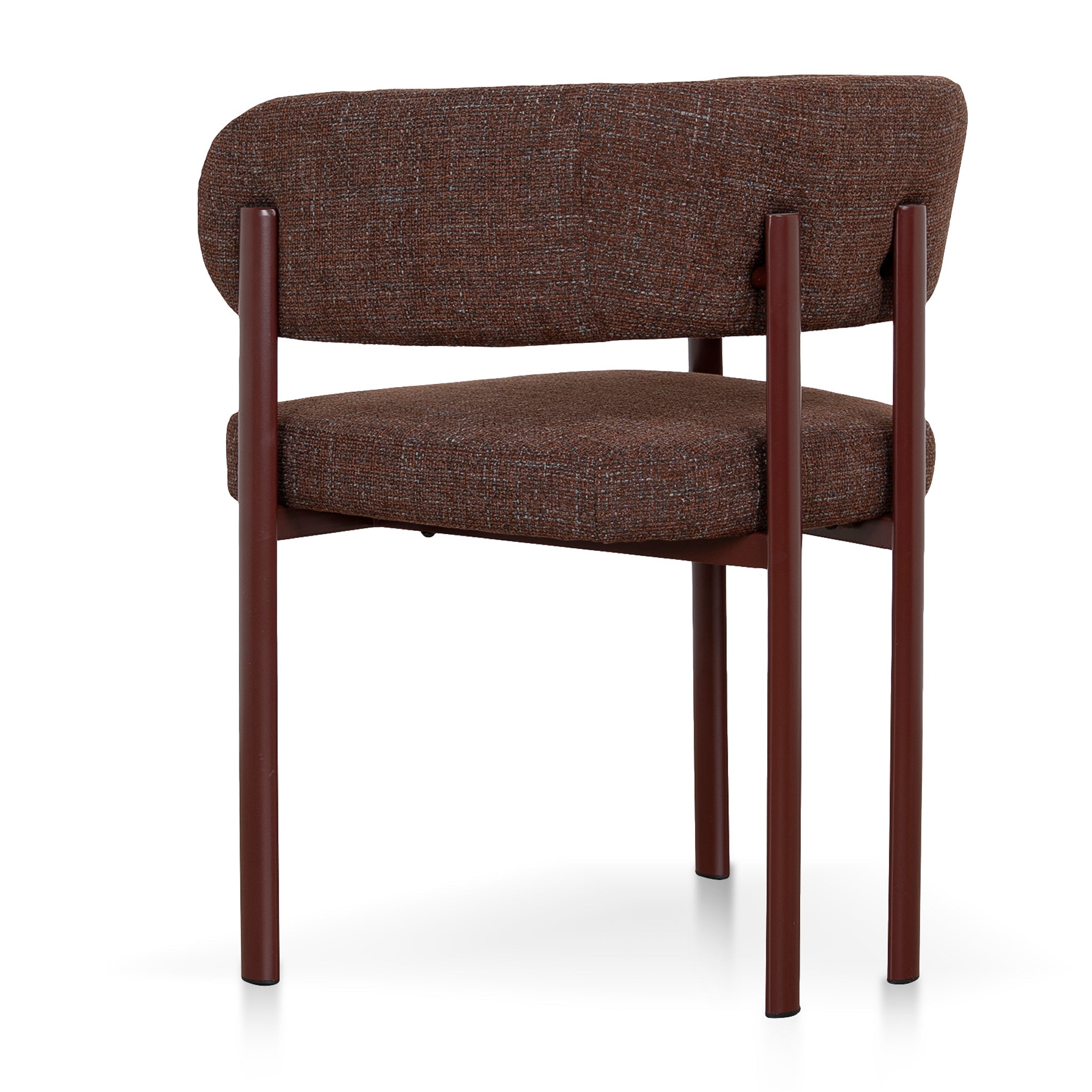 CDC12456-CI Dark Red Dining Chair - Moss Brown (Set of 2)