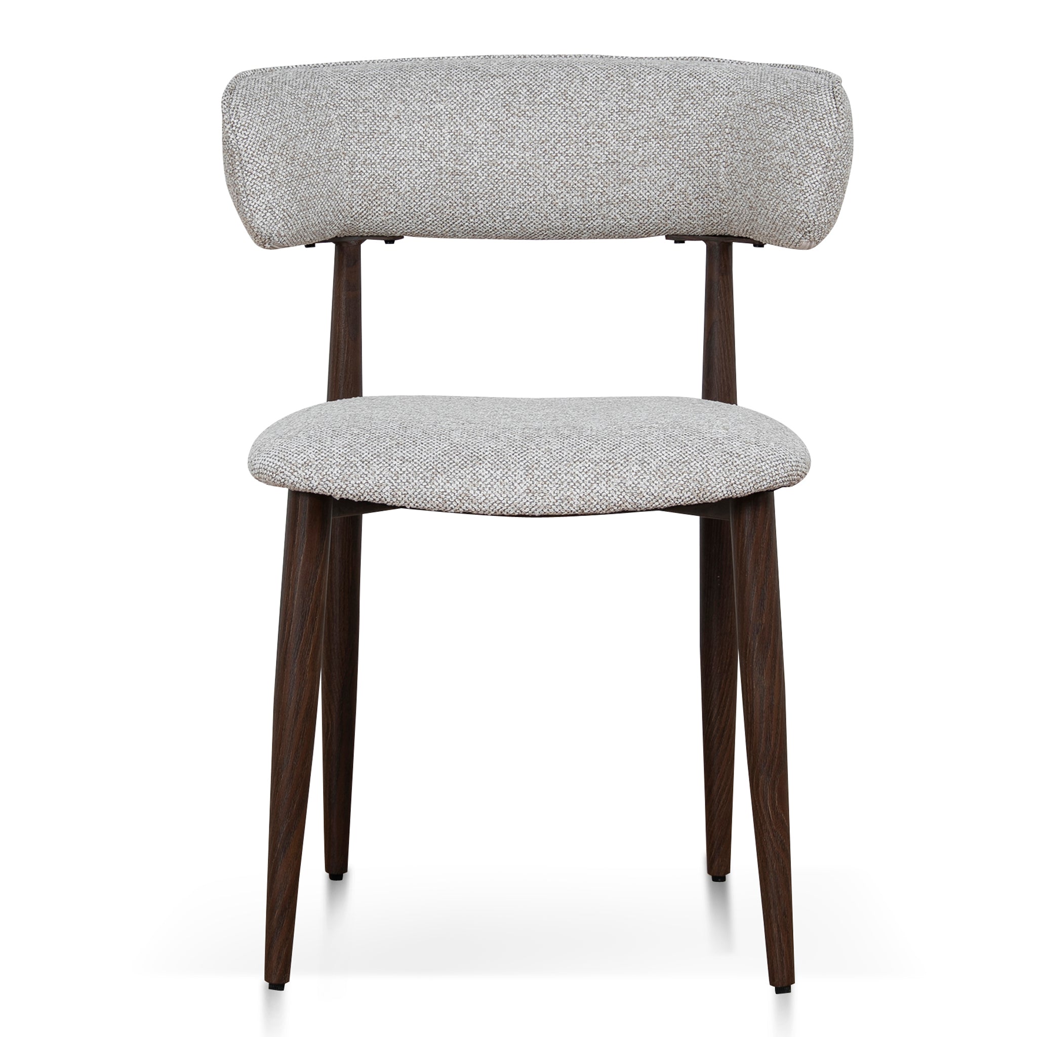 Walnut Dining Chair - Clay Beige (Set of 2)