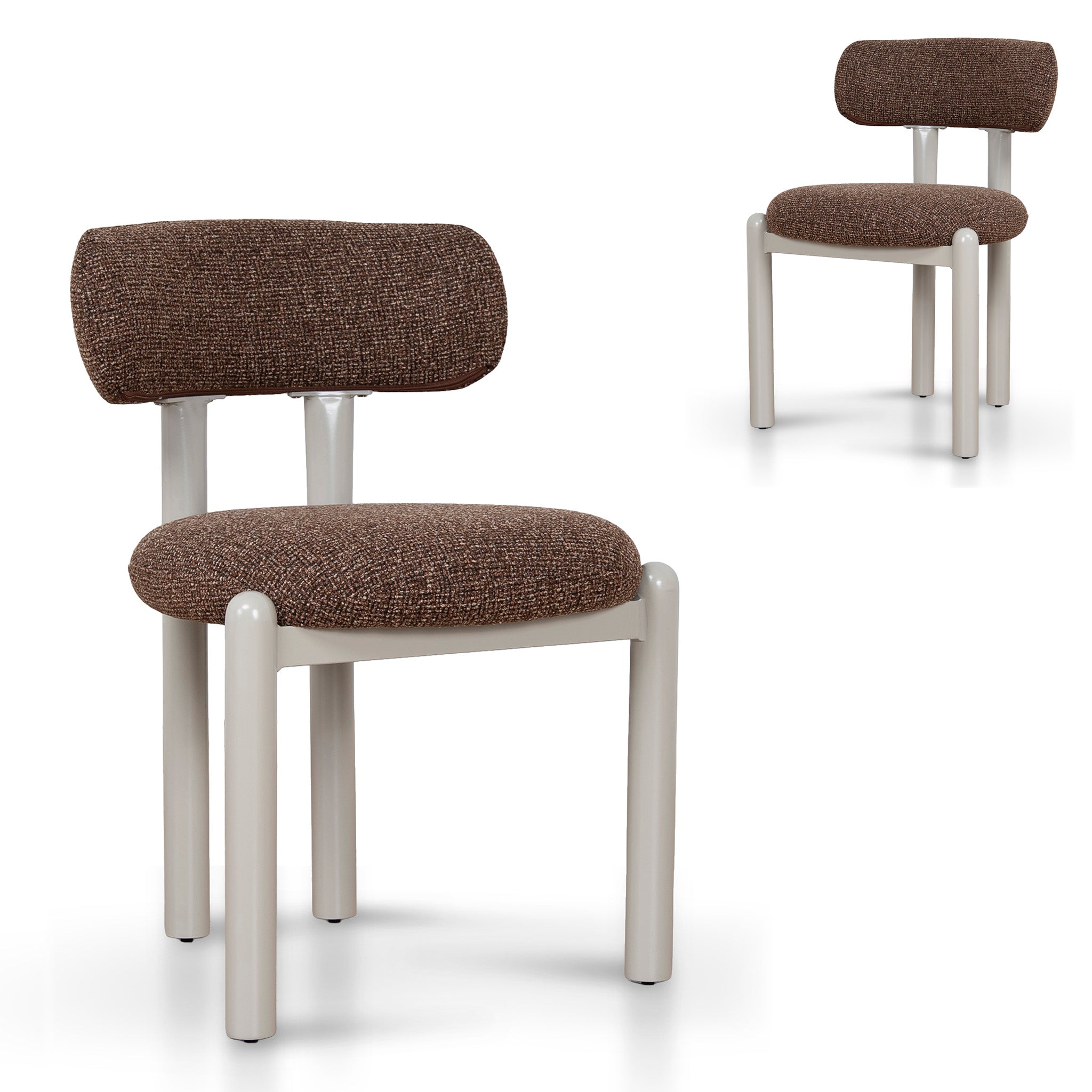 Cream Dining Chair - Verona Cinnamon Weave (Set of 2)