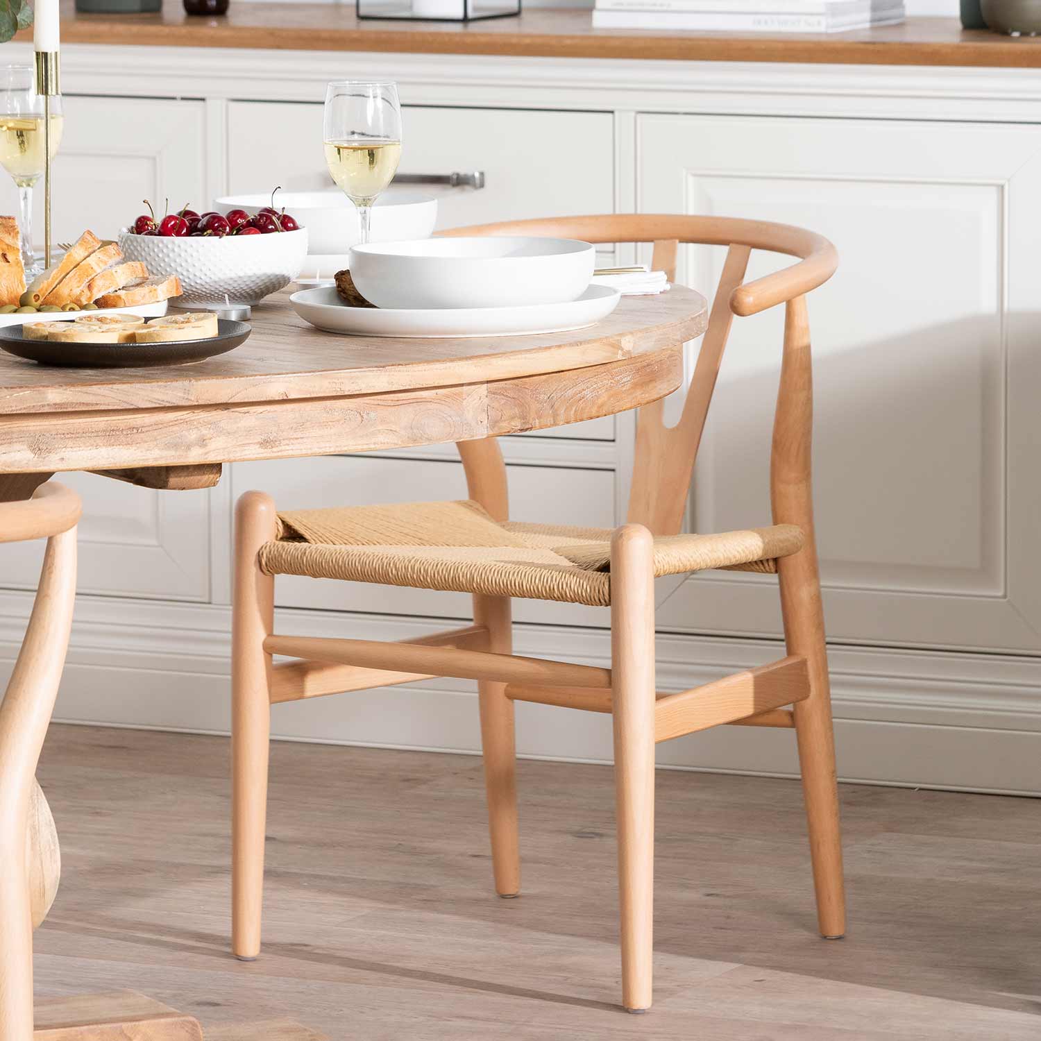 Harper Wooden Dining Chair - Beech - Last One