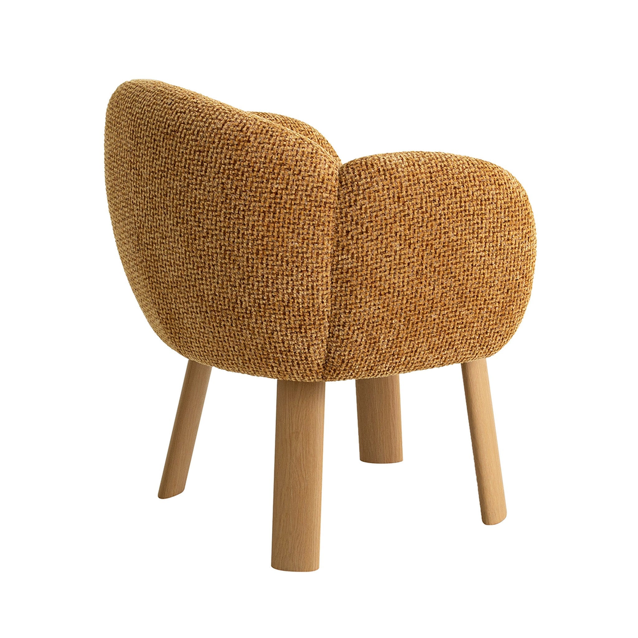 66cm Natural Dining Chair - Honeycomb Ochre - image 4