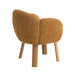 66cm Natural Dining Chair - Honeycomb Ochre - image 4