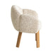 66cm Natural Dining Chair - Honeycomb White - image 3