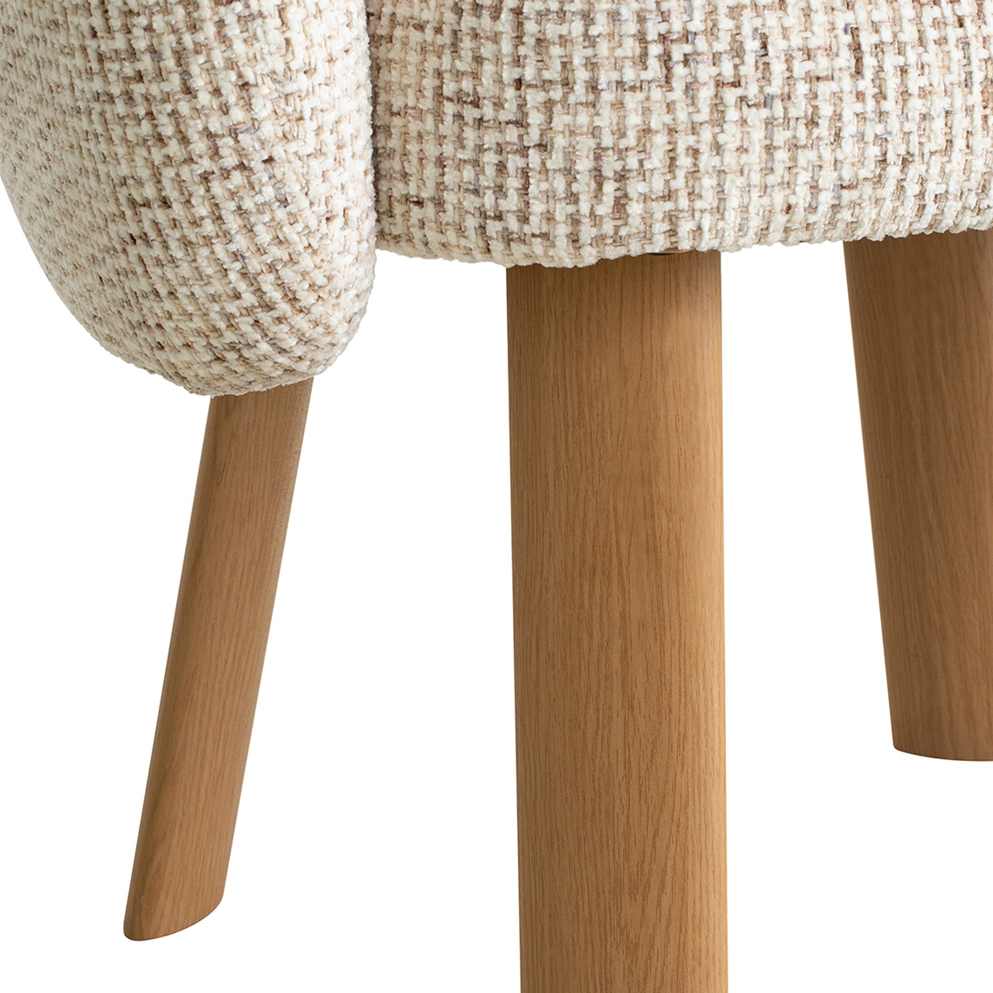 66cm Natural Dining Chair - Honeycomb White - image 7