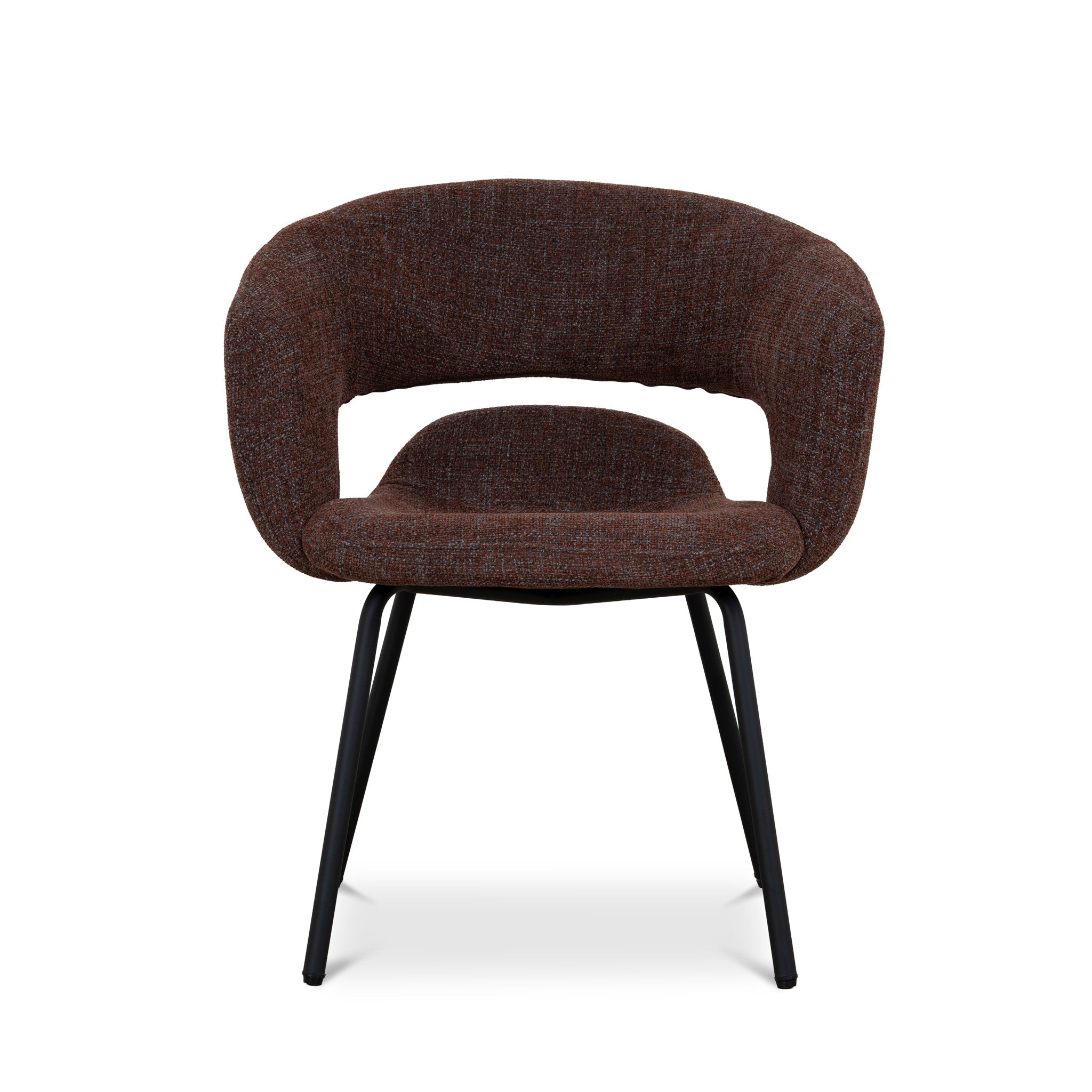 CDC12643-FH Black Dining Chair - Moss Brown (Set of 2)