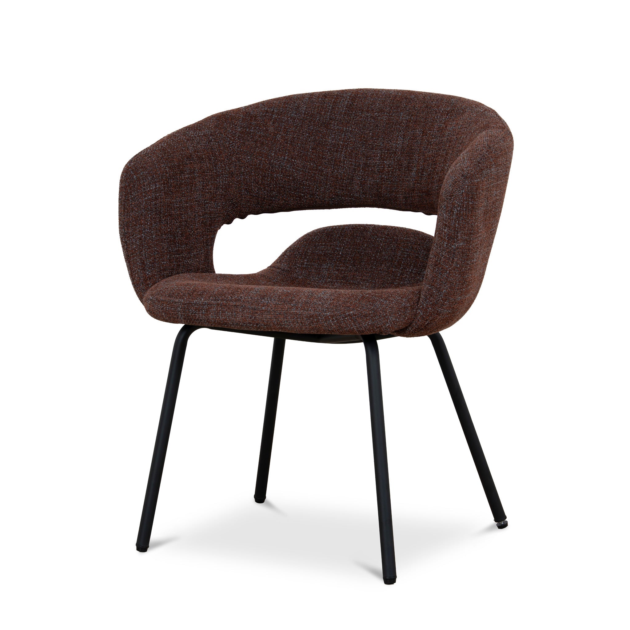 CDC12643-FH Black Dining Chair - Moss Brown (Set of 2)