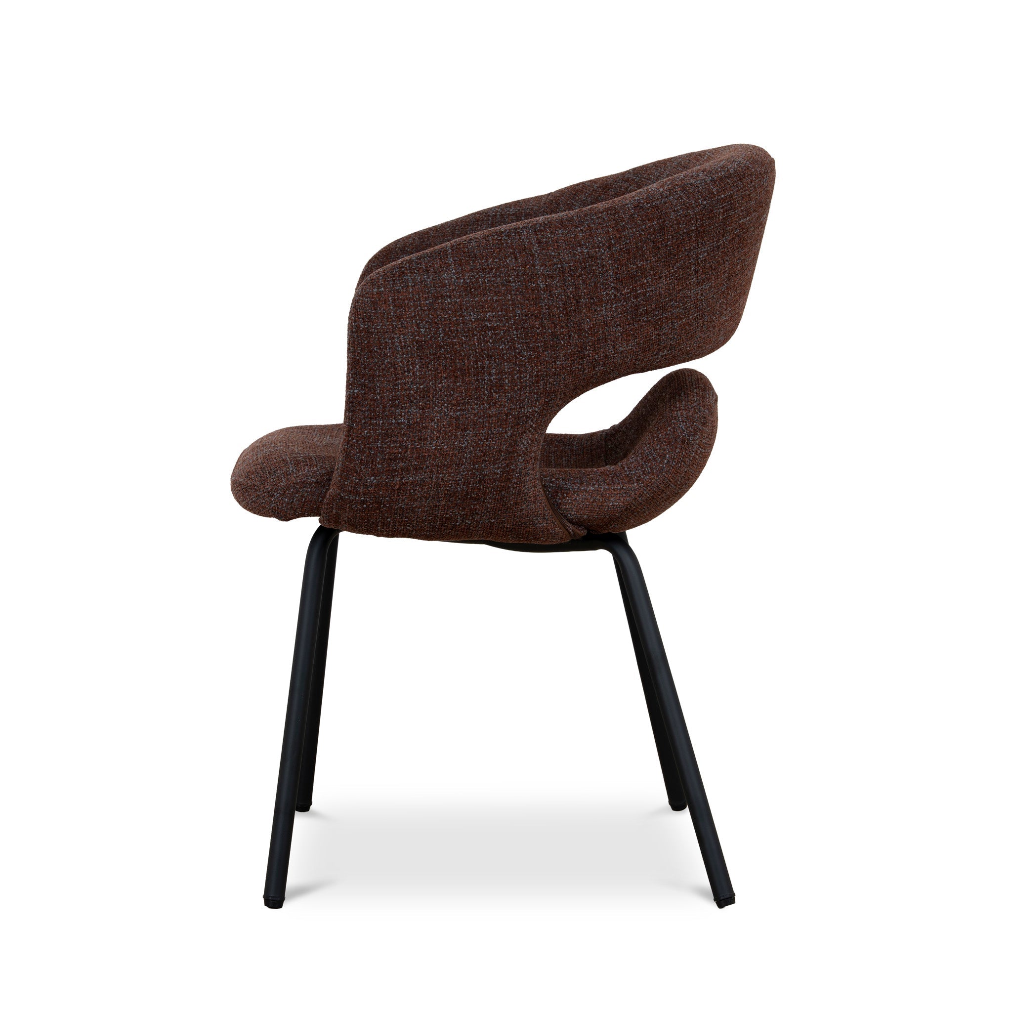 CDC12643-FH Black Dining Chair - Moss Brown (Set of 2)