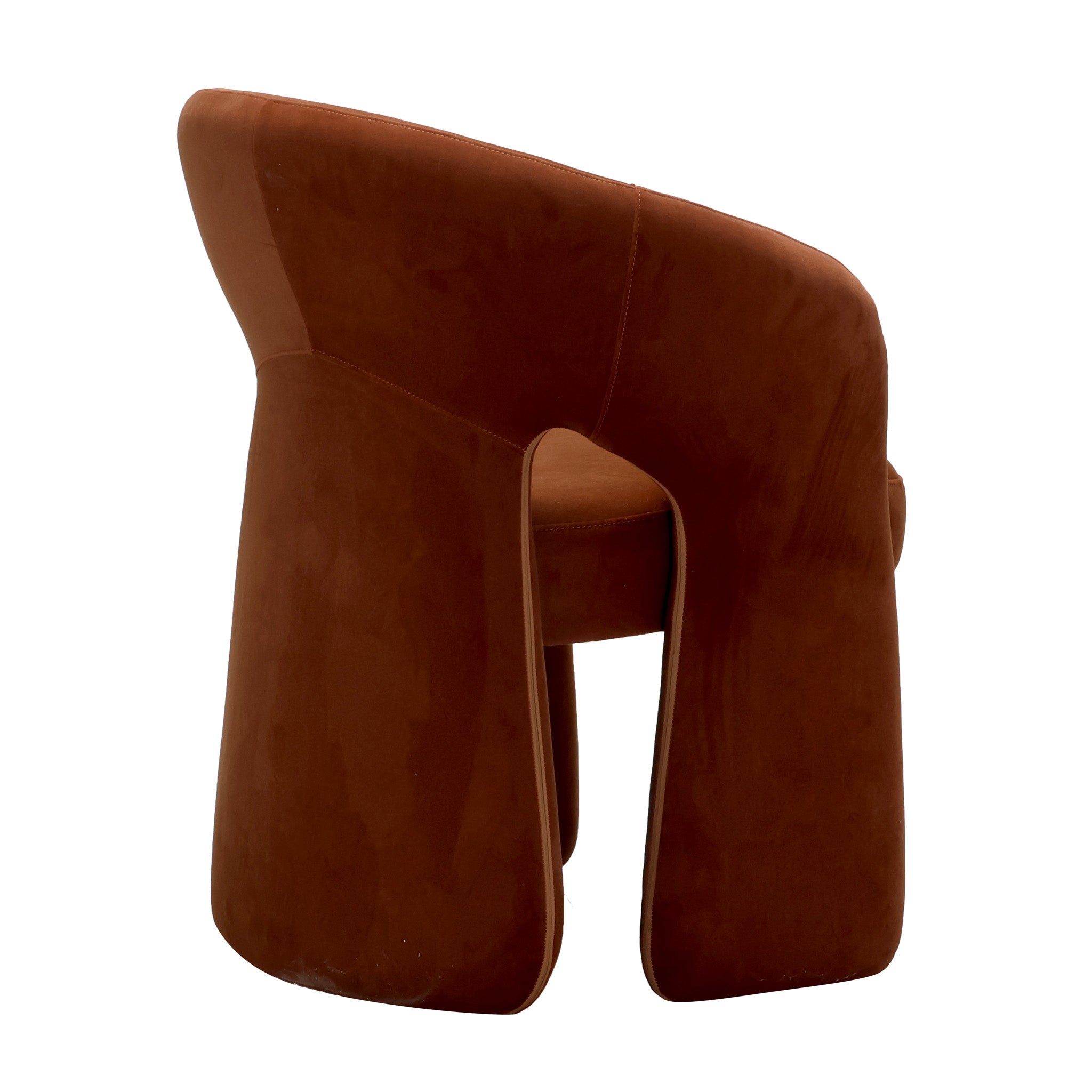 CDC12644-FH Fabric Dining Chair - Burnt Brown