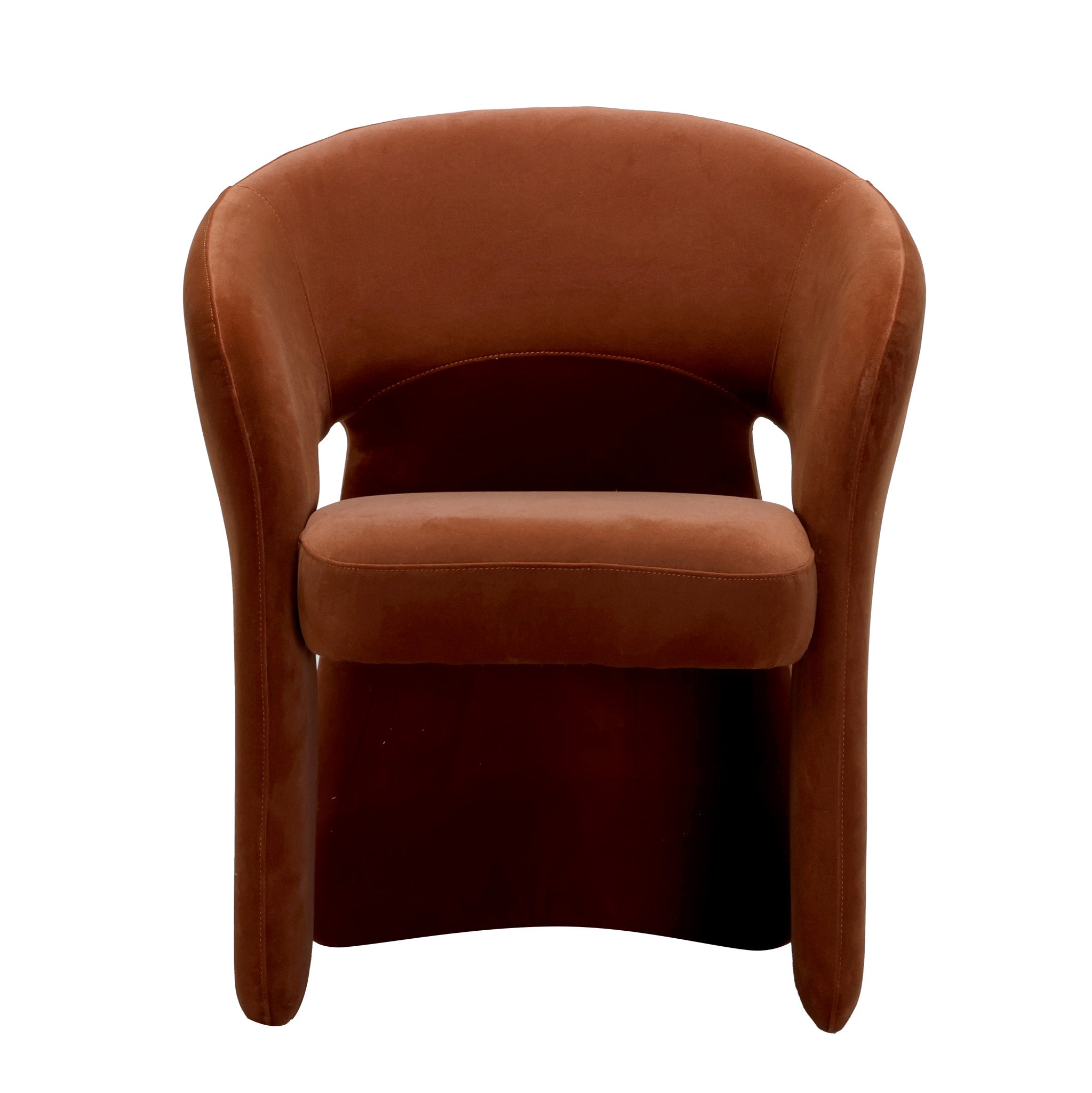 CDC12644-FH Fabric Dining Chair - Burnt Brown