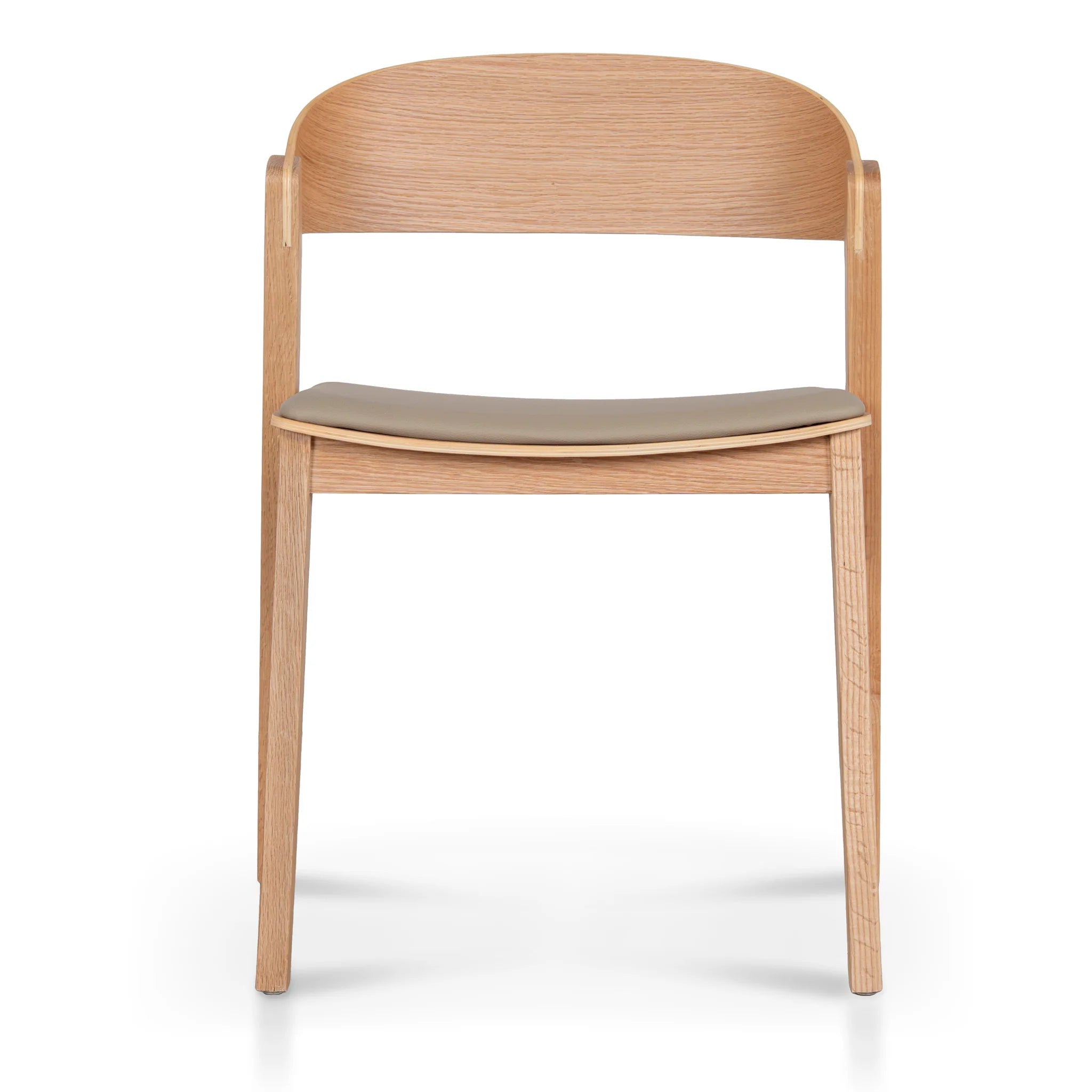 Showcasing Sodola Natural Dining Chair - Latte Seat (Set of 2) DC12648-SDx2 Dining Chair by Calibre Furniturs