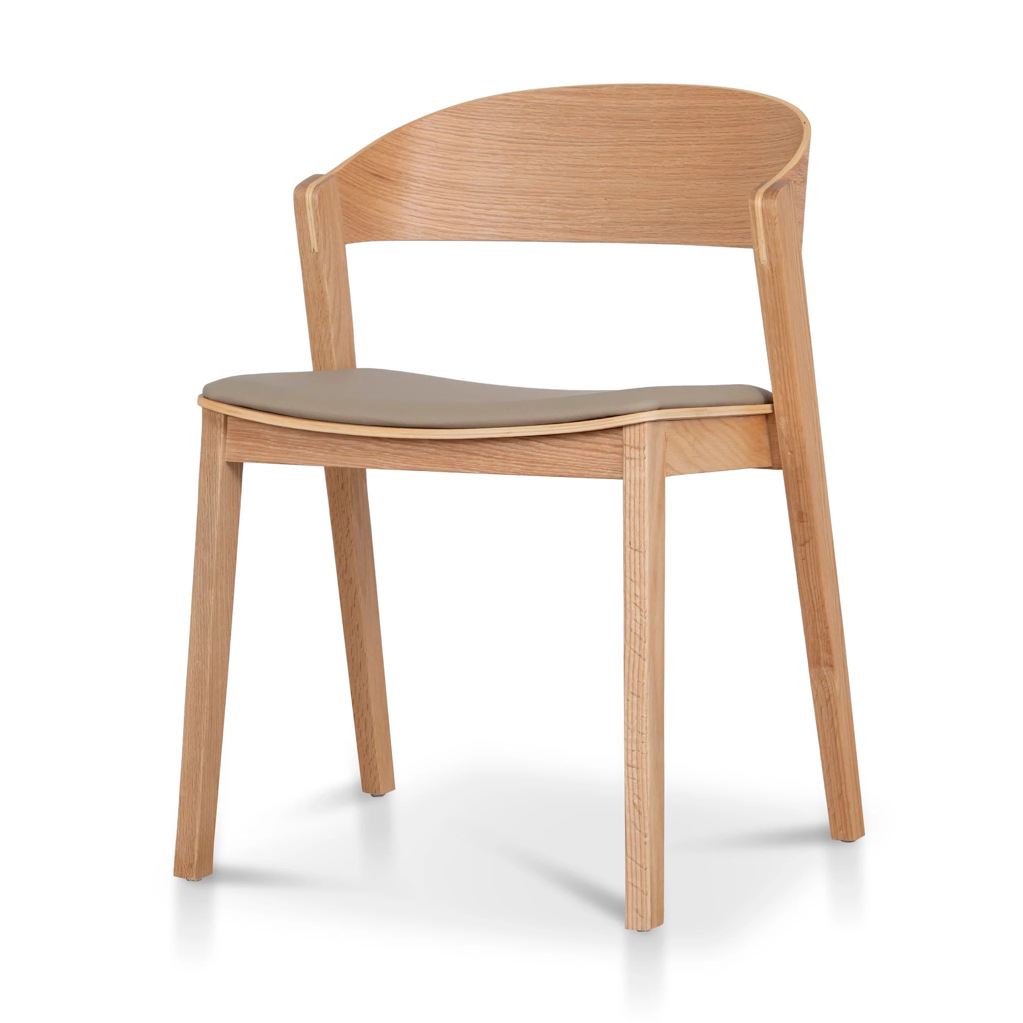 Showcasing Sodola Natural Dining Chair - Latte Seat (Set of 2) DC12648-SDx2 Dining Chair by Calibre Furniturs