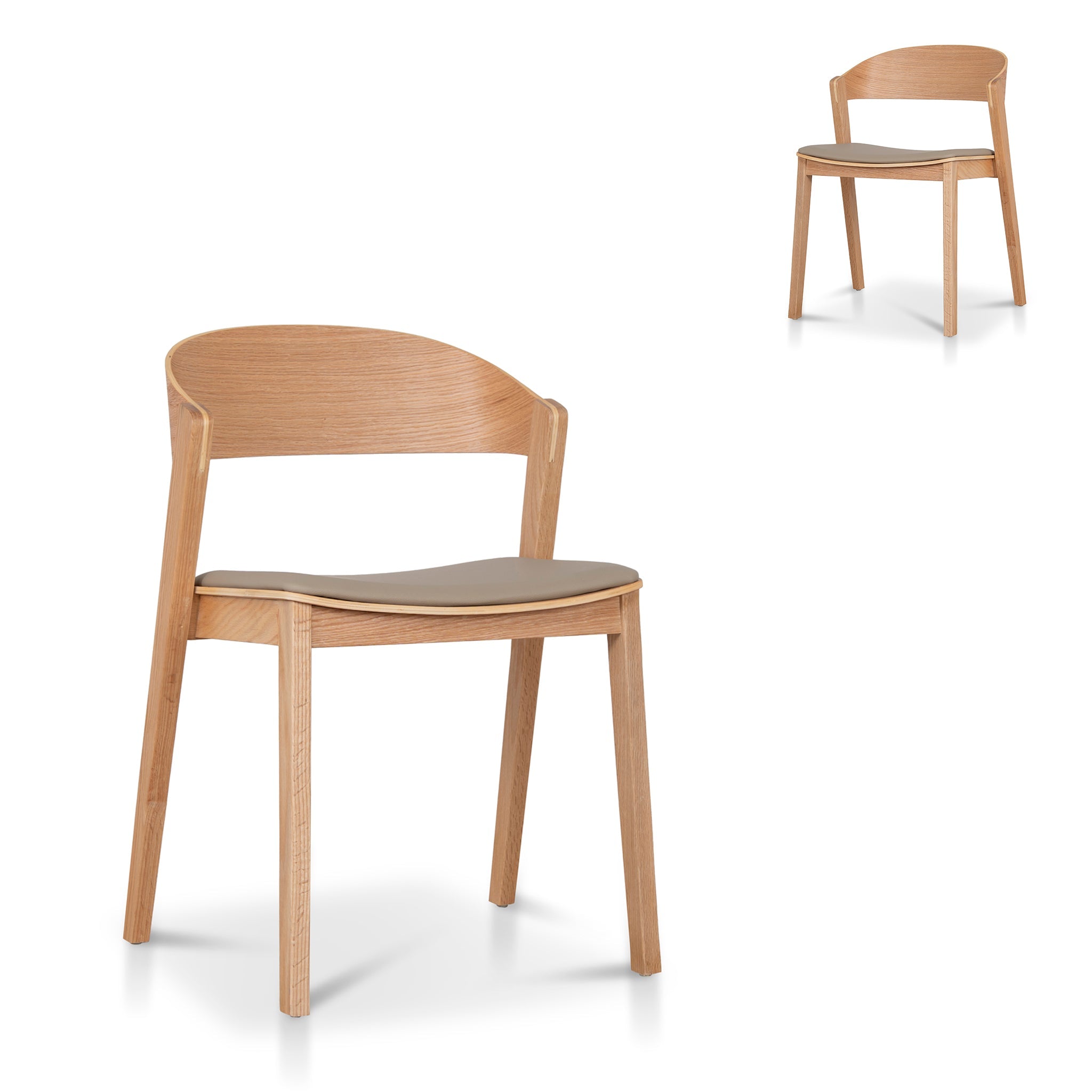 Natural Dining Chair - Latte Seat (Set of 2)