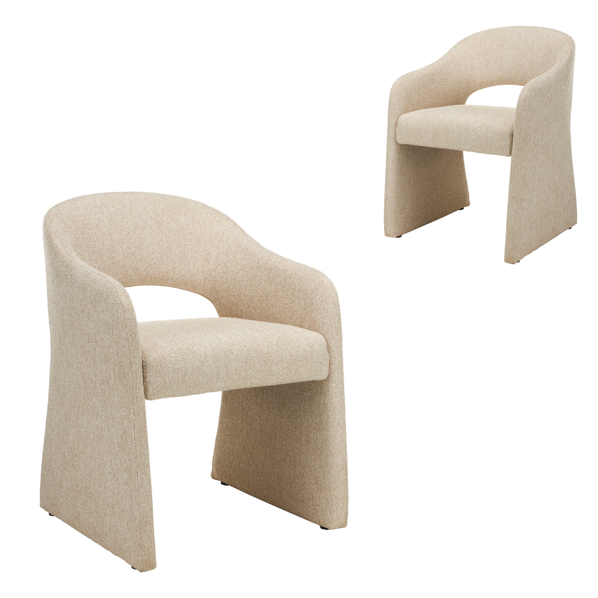 Fabric Dining Chair - Cobble Beige (Set of 2)