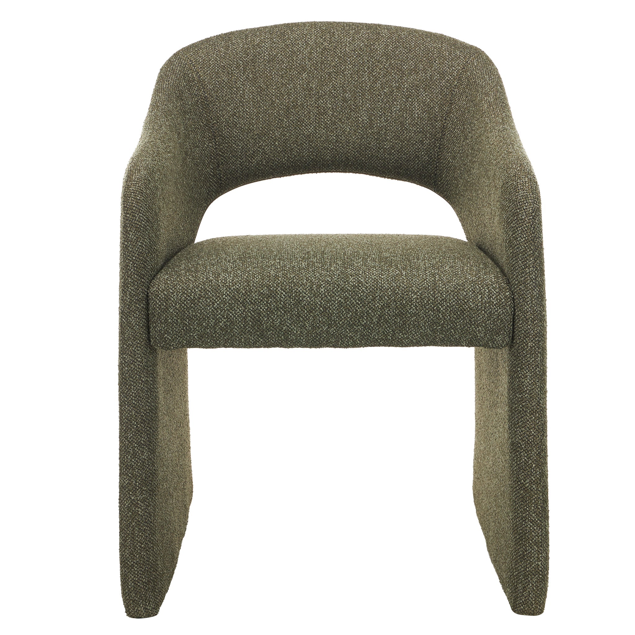 CDC12680-MR Fabric Dining Chair - Twill Green (Set of 2)