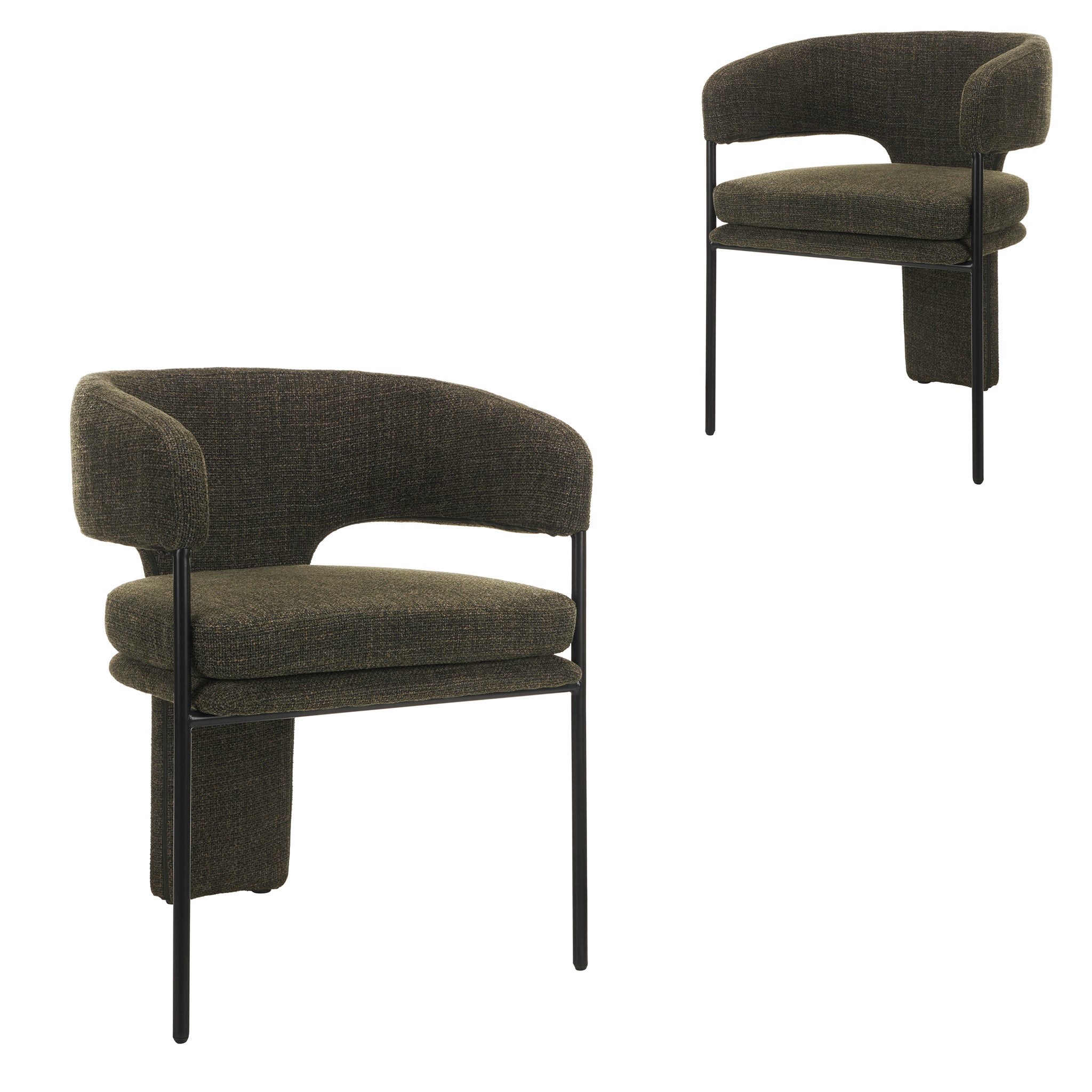 Fabric Dining Chair - Kaitoke Green (Set of 2)