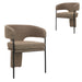 Fabric Dining Chair - Cobble Chocolate (Set of 2)