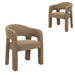 Fabric Dining Chair - Verona Light Tan (Set of 2)