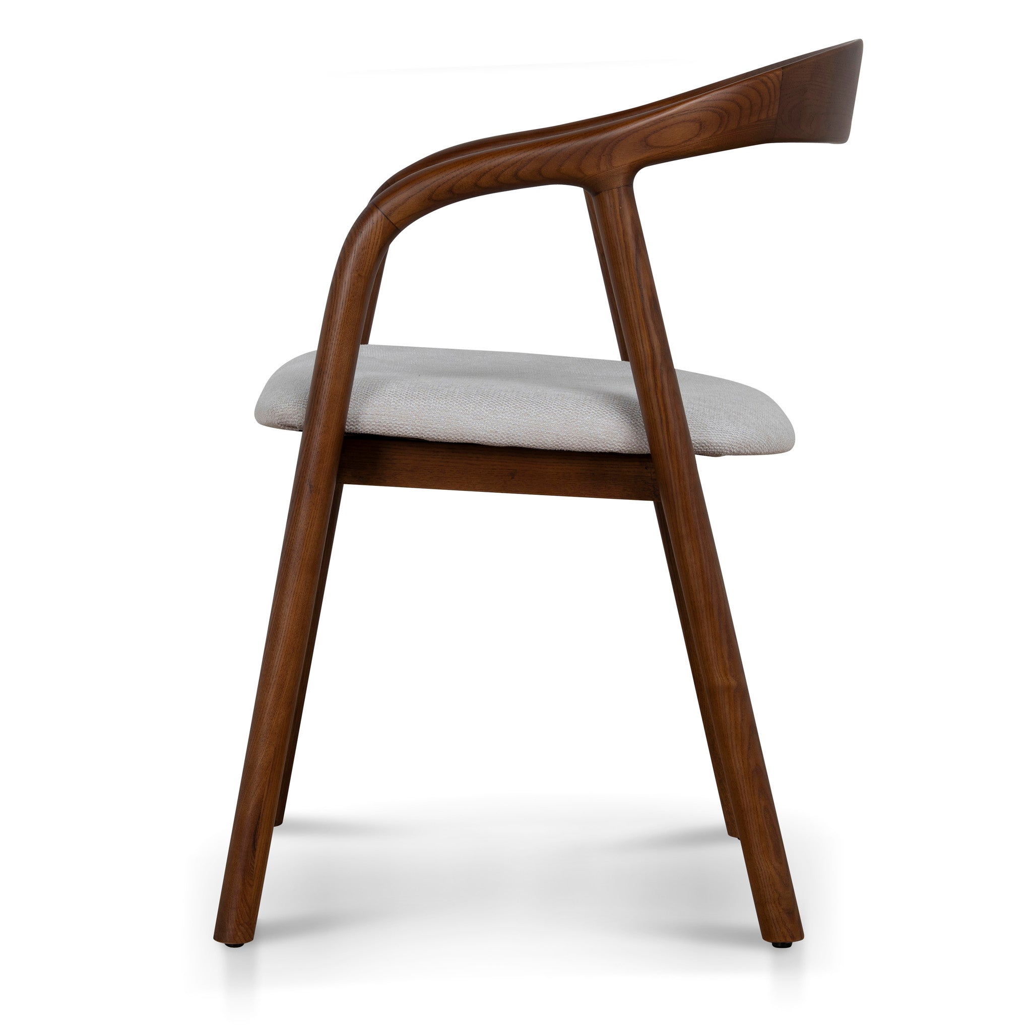 CDC12742-NX Walnut Dining Chair - Naxos Beige (Set of 2)