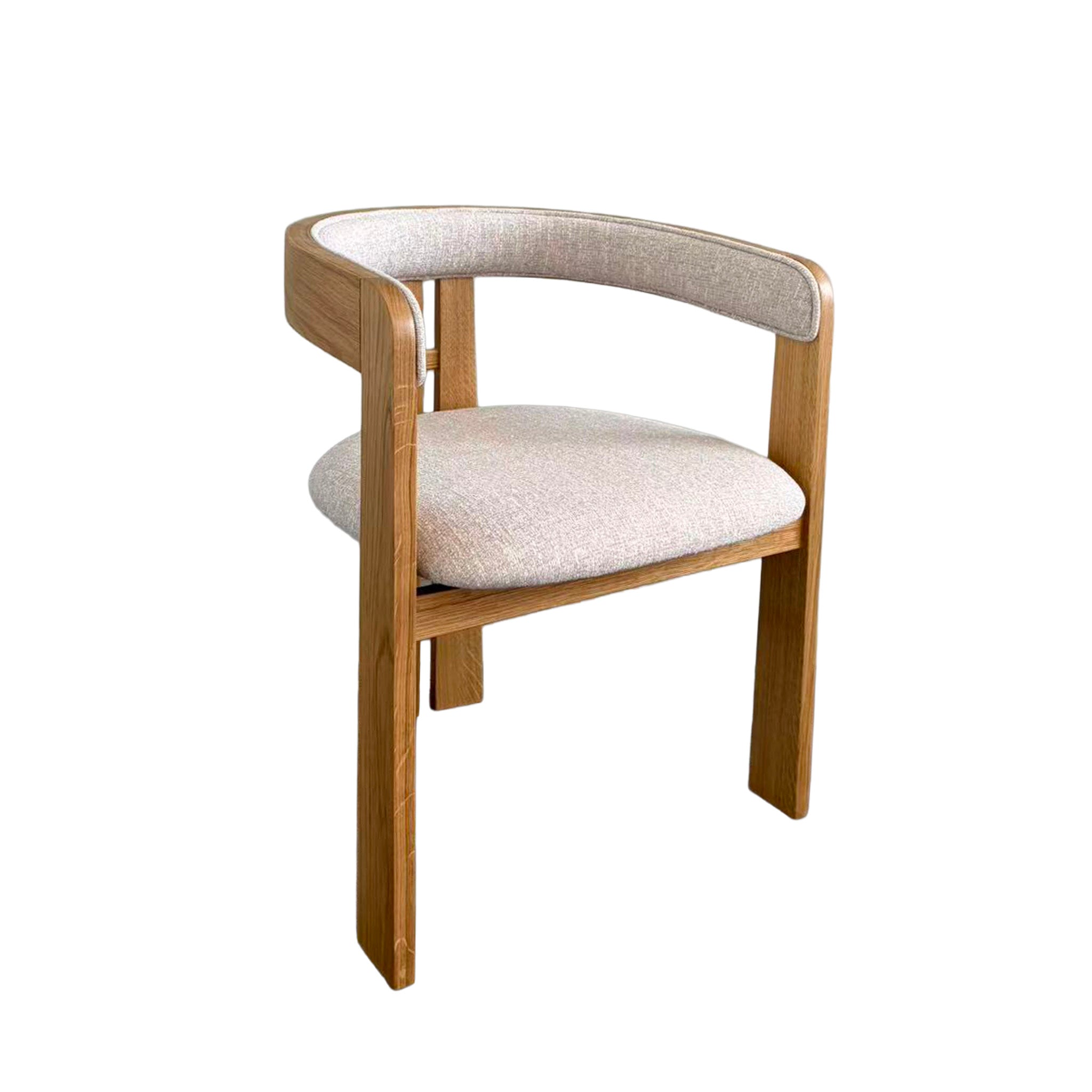 CDC12777-HN Natural Dining Armchair - California Beige (Set of 2)