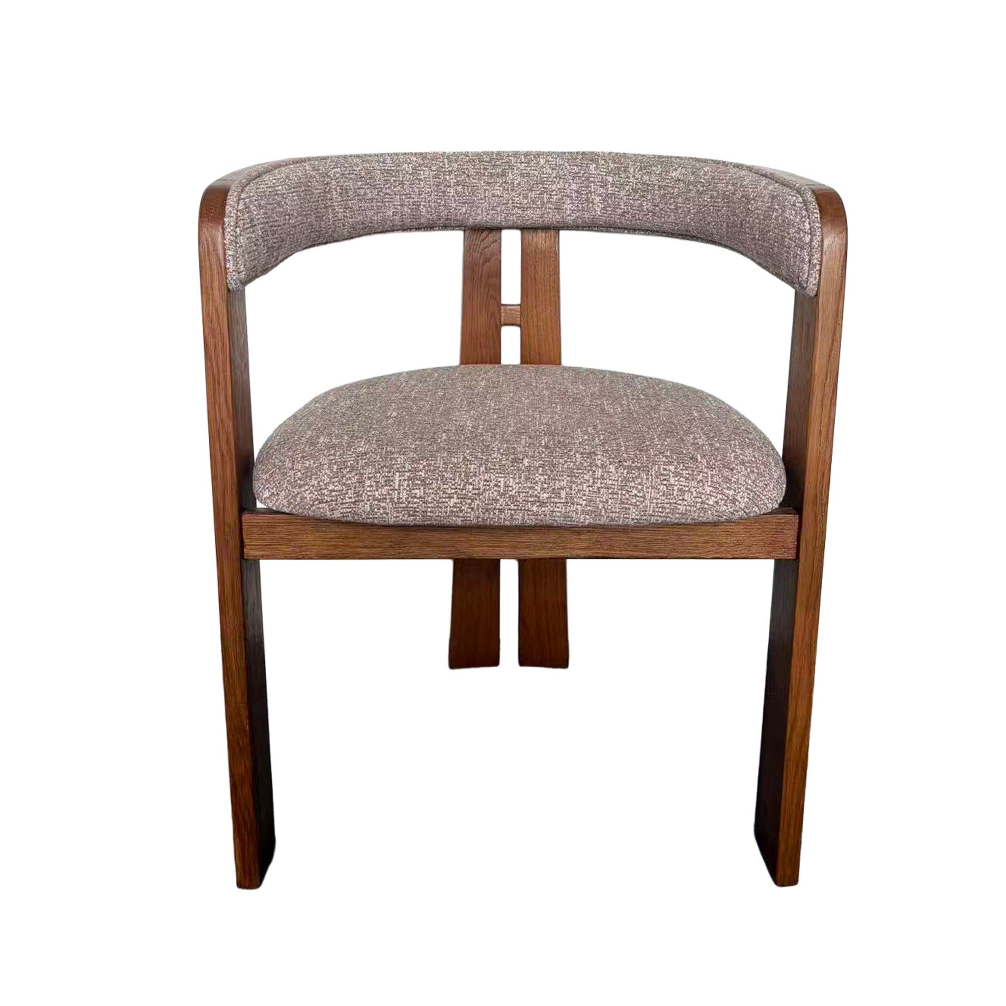CDC12778-HN Distressed Walnut Dining Armchair - California Taupe (Set of 2)