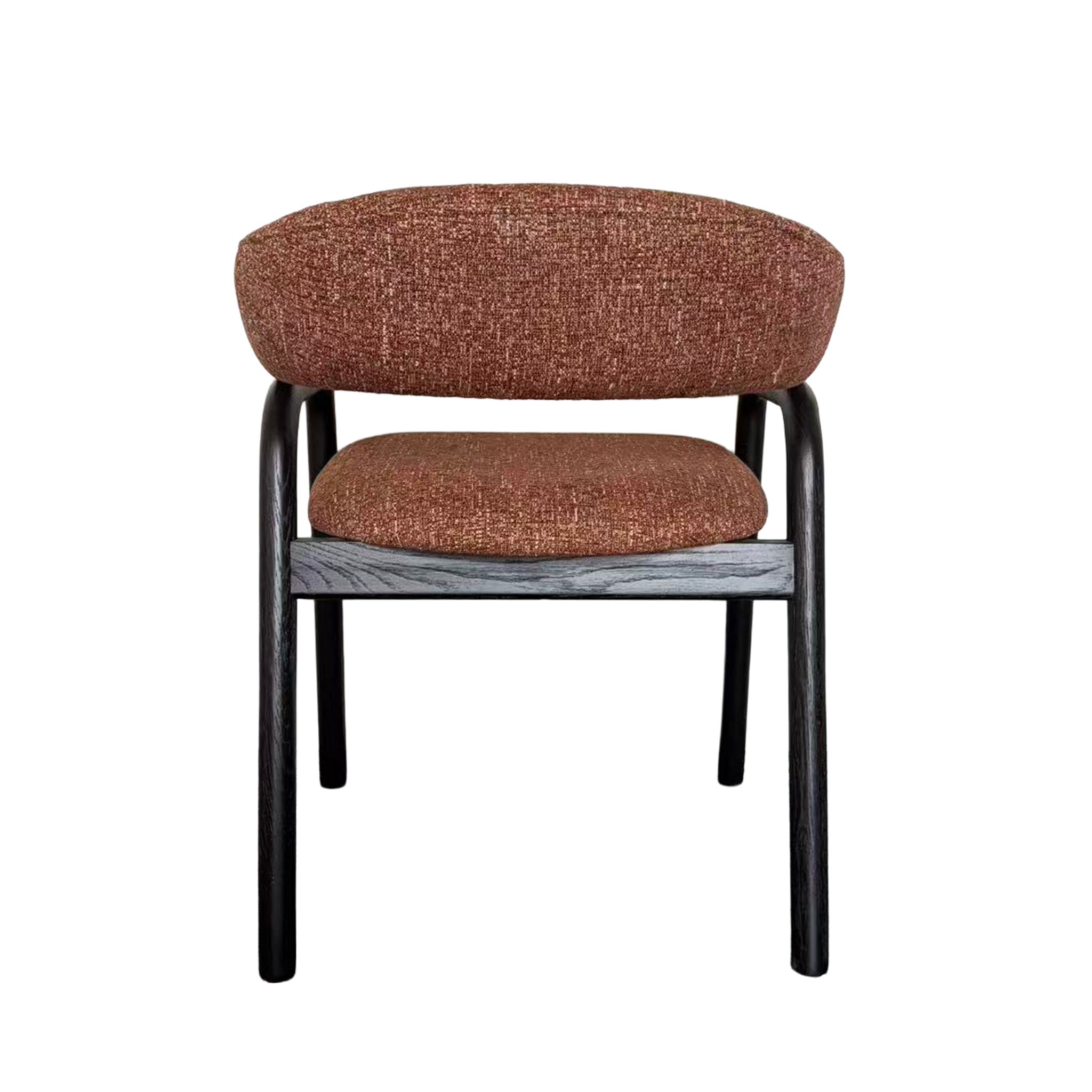 Black Dining Armchair - California Copper (Set of 2)