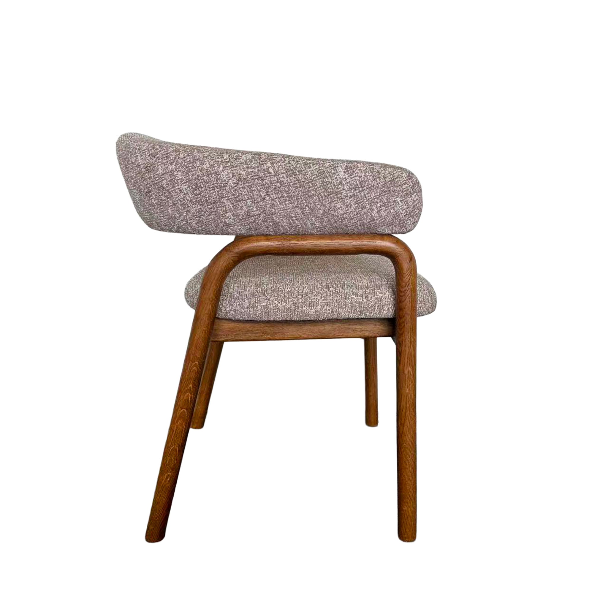 CDC12781-HN Distressed Walnut Dining Armchair - California Taupe (Set of 2)