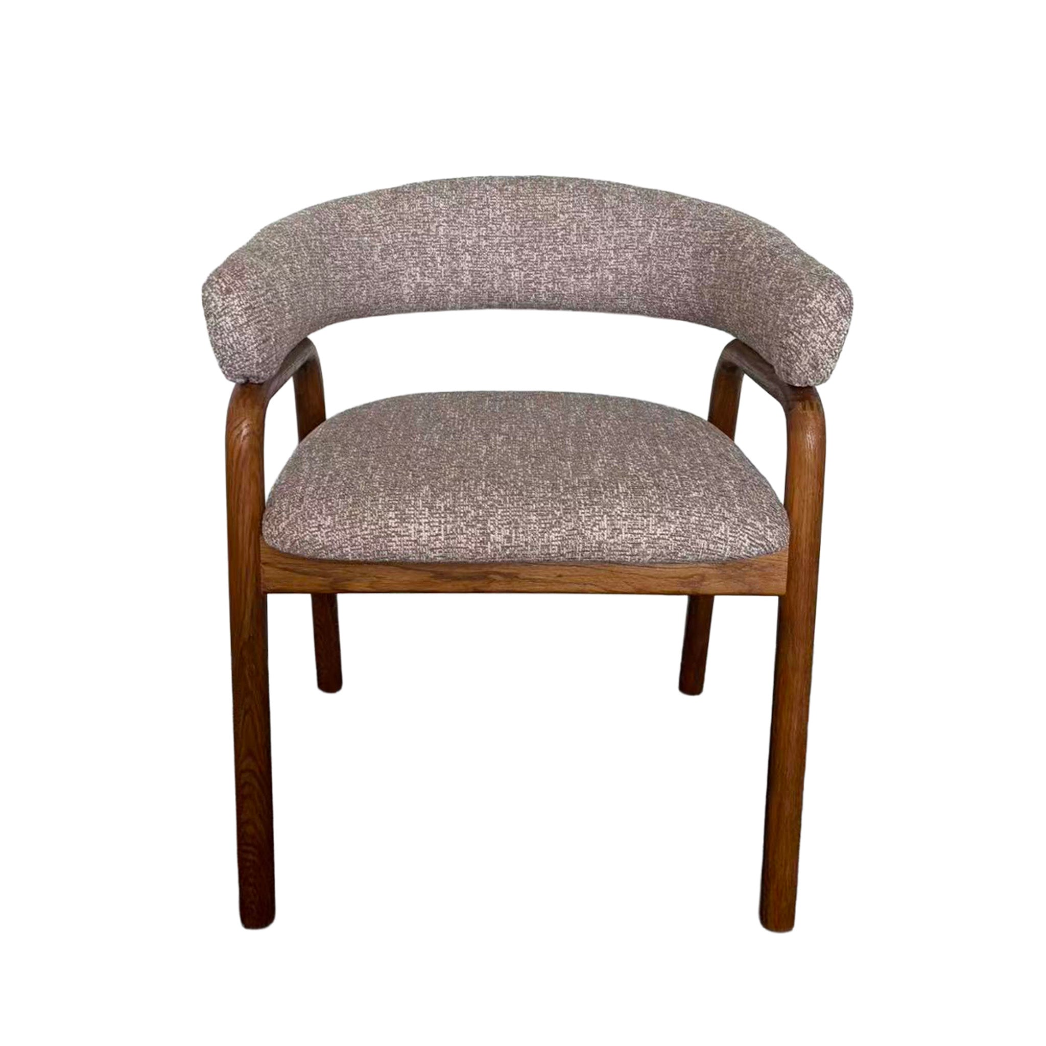 CDC12781-HN Distressed Walnut Dining Armchair - California Taupe (Set of 2)