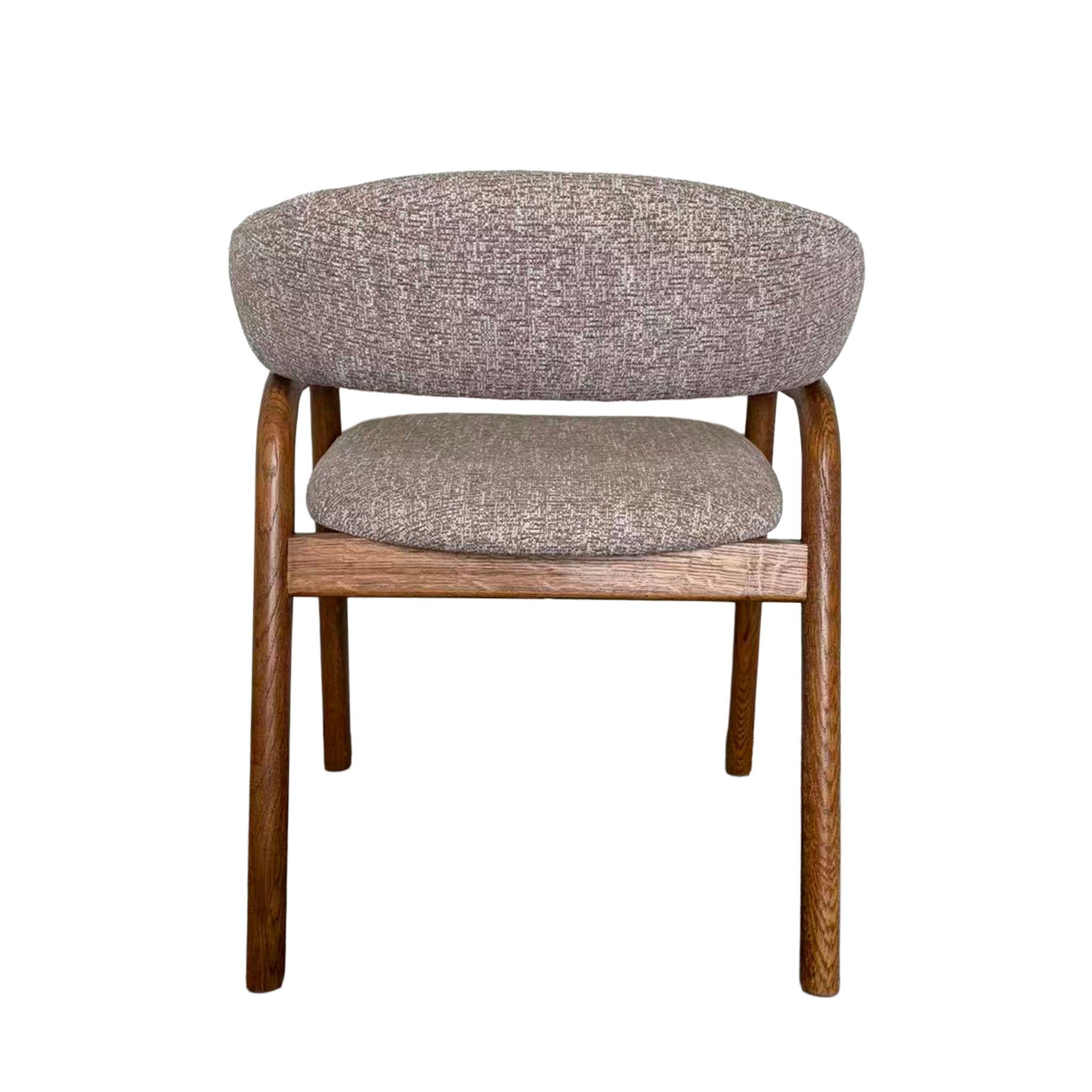 CDC12781-HN Distressed Walnut Dining Armchair - California Taupe (Set of 2)