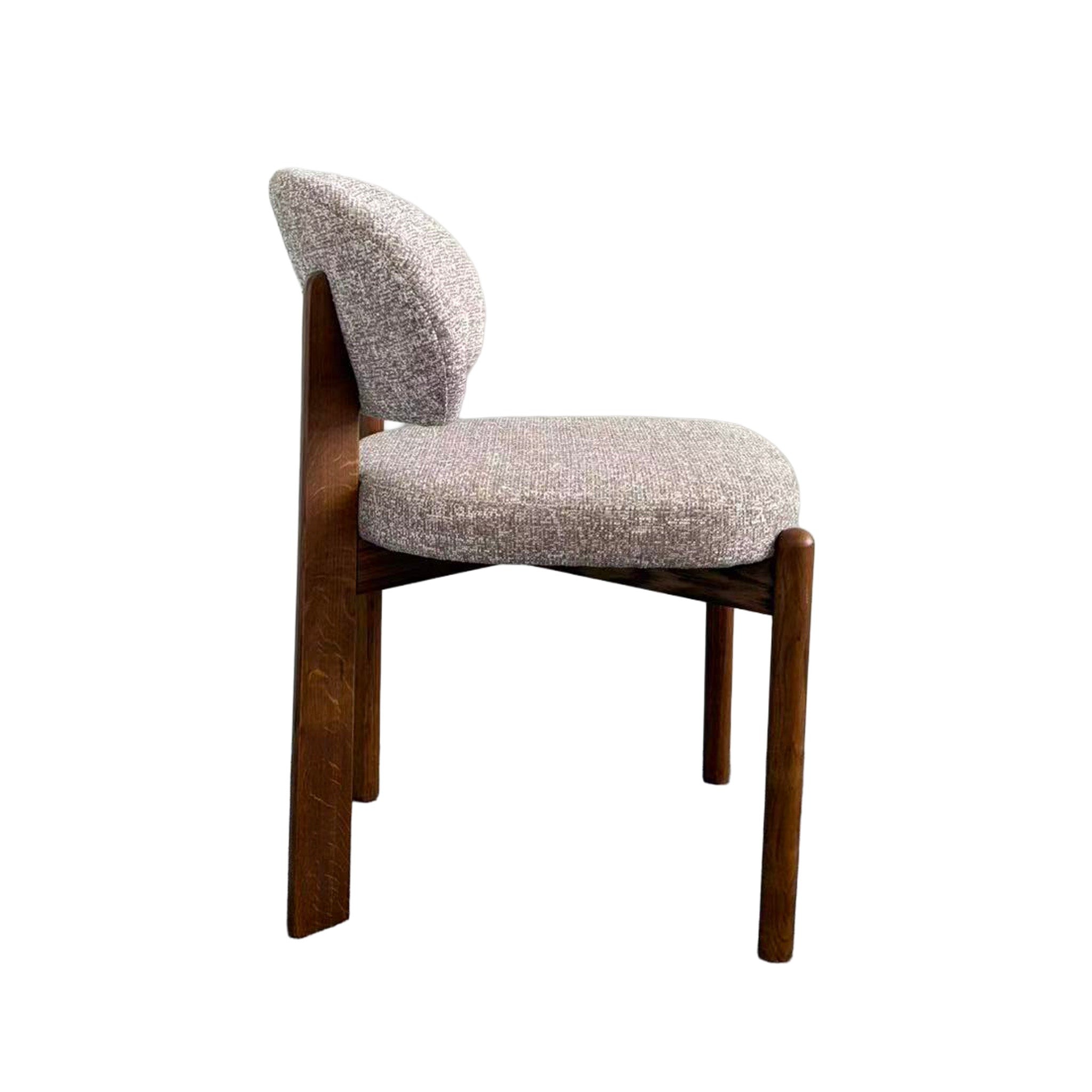 CDC12783-HN Distressed Walnut Dining Chair - California Taupe (Set of 2)