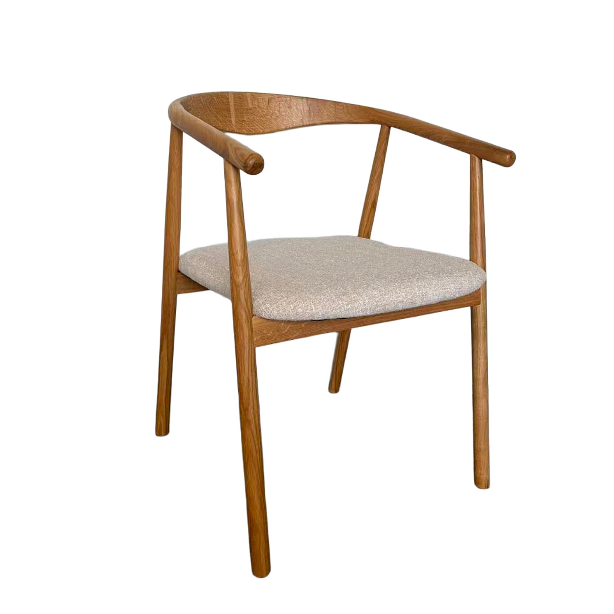 CDC12784-HN Natural Dining Armchair - California Beige (Set of 2)