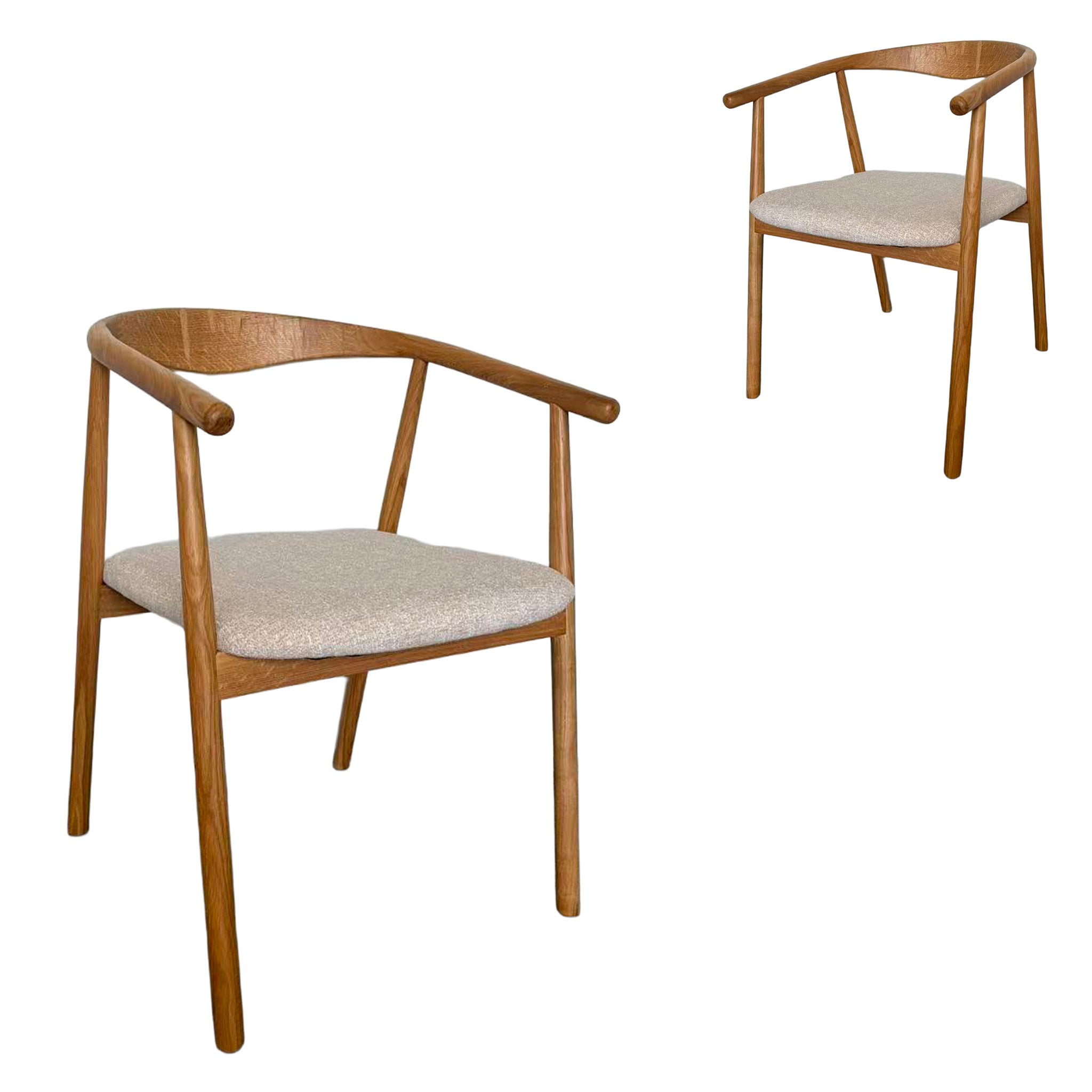 Natural Dining Armchair - California Beige (Set of 2) - Bastien