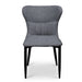 Fabric Dining Chair - Pebble Grey with Black Legs (Clearance) - image 3