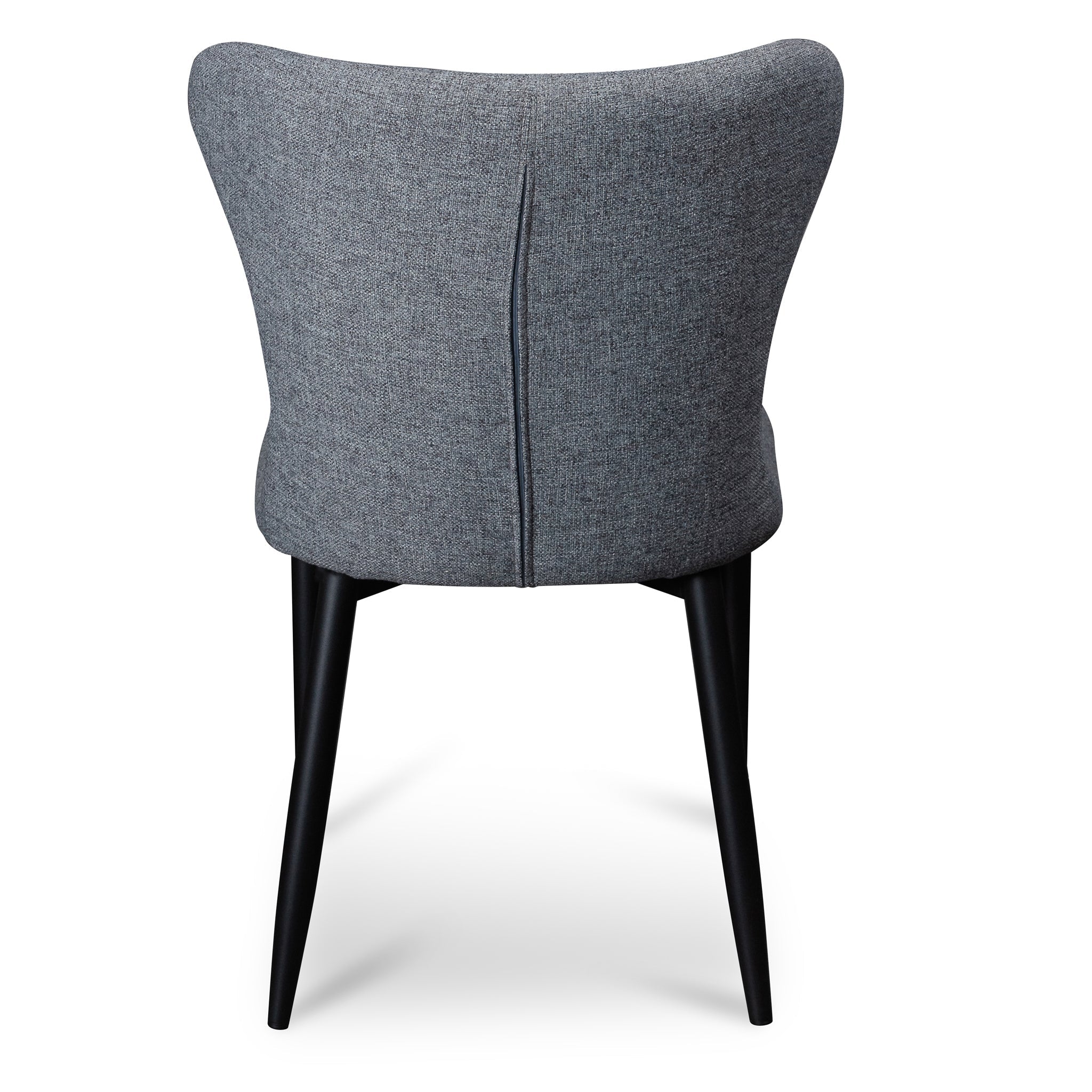 Fabric Dining Chair - Pebble Grey with Black Legs (Clearance) - image 6