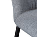 Fabric Dining Chair - Pebble Grey with Black Legs (Clearance) - image 7