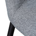Fabric Dining Chair - Pebble Grey with Black Legs (Clearance) - image 8