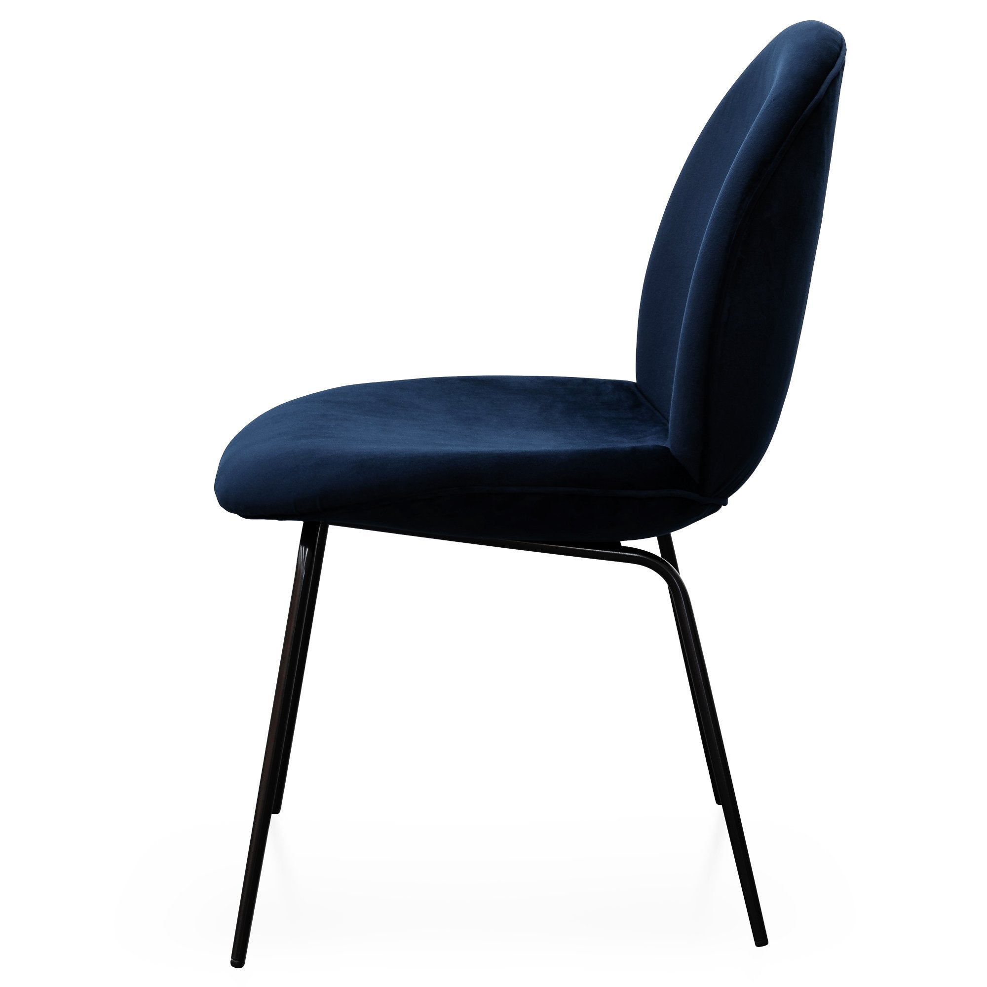 Willis Dining Chair - Navy Velvet