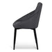 Dining Chair - Grey Velvet in Black Legs (Set of 2) - image 5
