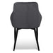 Dining Chair - Grey Velvet in Black Legs (Set of 2) - image 7
