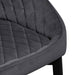 Dining Chair - Grey Velvet in Black Legs (Set of 2) - image 9