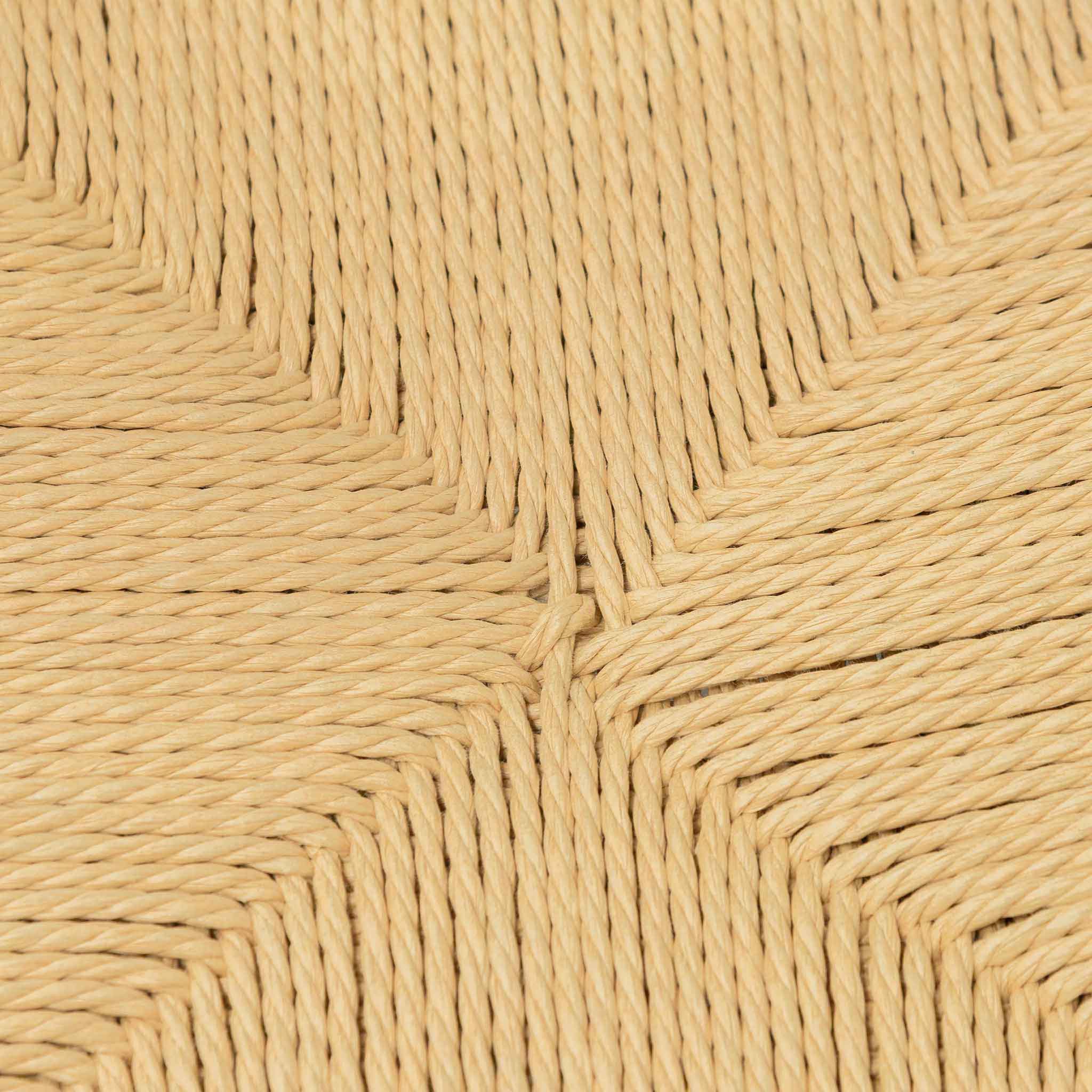 CDC6621-OW Rattan Black Dining Chair - Natural Seat (Set of 2)