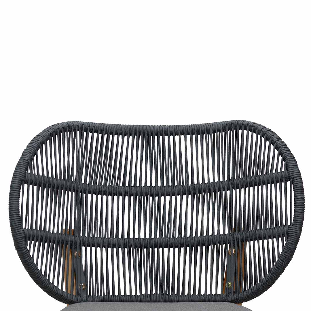 Outdoor Dining Chair - Anthracite Grey Cushion (Set of 2) - image 4