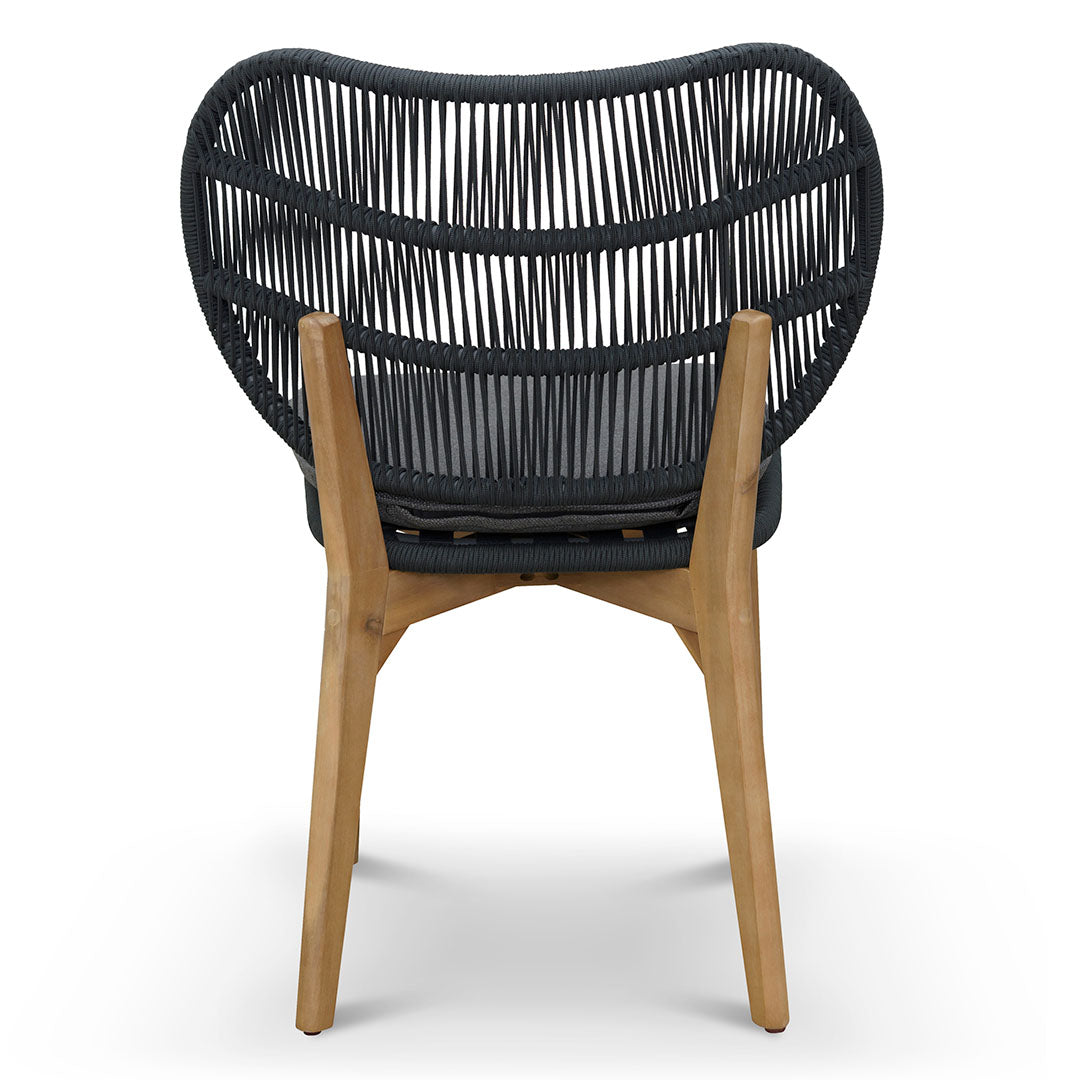 Outdoor Dining Chair - Anthracite Grey Cushion (Set of 2) - image 7