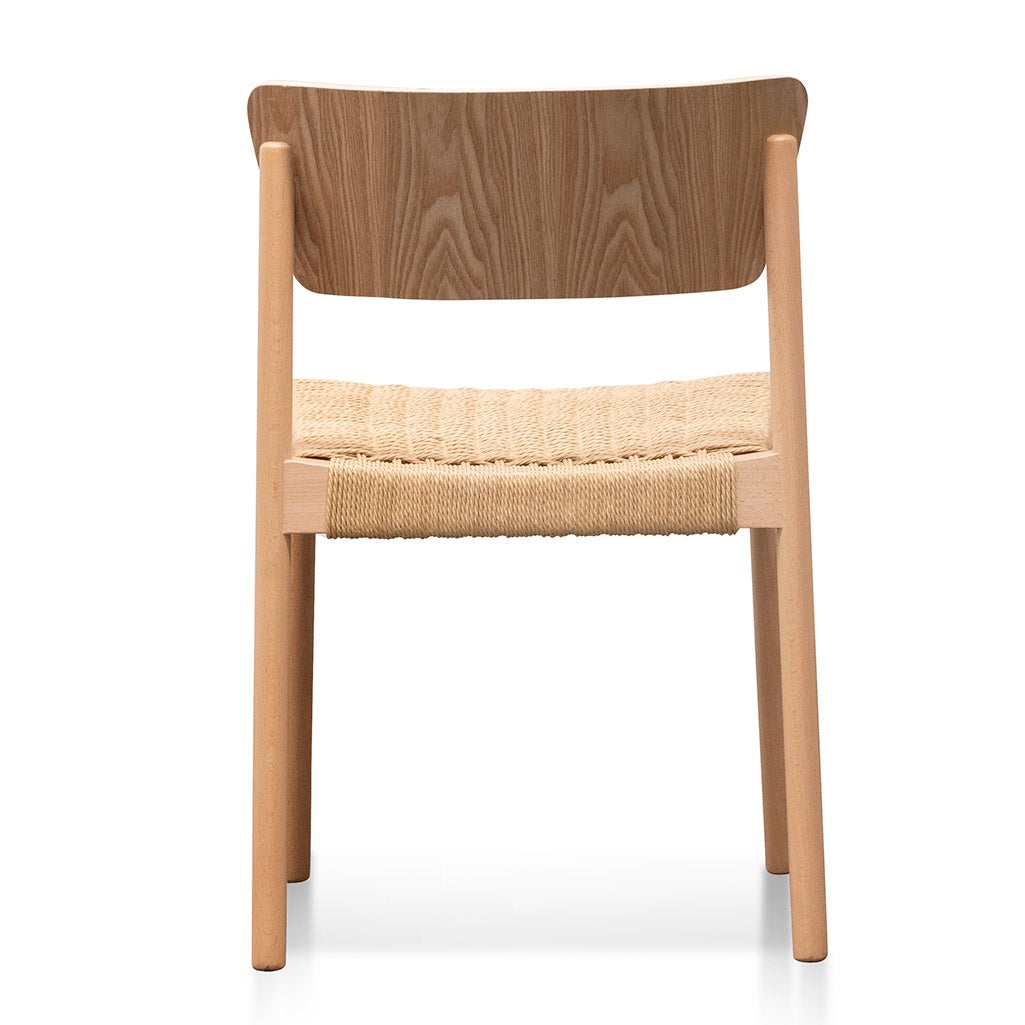 Set of 2 - Filiberto Rope Seat Dining Chair - Natural