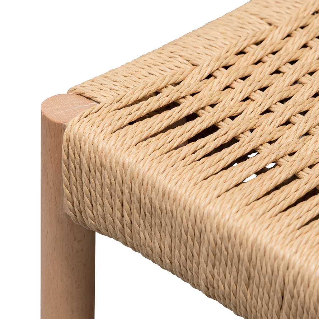 Set of 2 - Filiberto Rope Seat Dining Chair - Natural