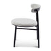 Fabric Dining Chair - Silver Grey with Black Legs (Set of 2) - image 3