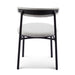 Fabric Dining Chair - Silver Grey with Black Legs (Set of 2) - image 4