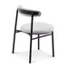 Fabric Dining Chair - Silver Grey with Black Legs (Set of 2) - image 5