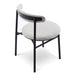 Fabric Dining Chair - Silver Grey with Black Legs (Set of 2) - image 6