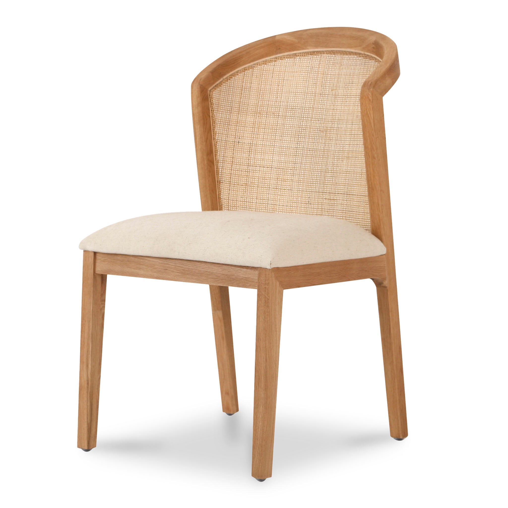 Set of 2 - Margie Fabric Dining Chair - Light Beige