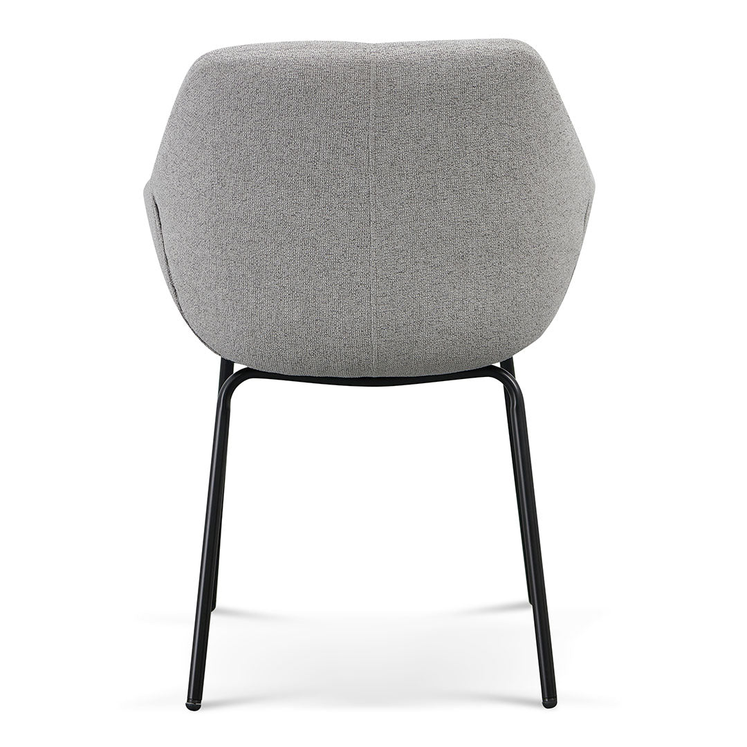 Set of 2 - Danilo Fabric Dining Chair - Spec Grey